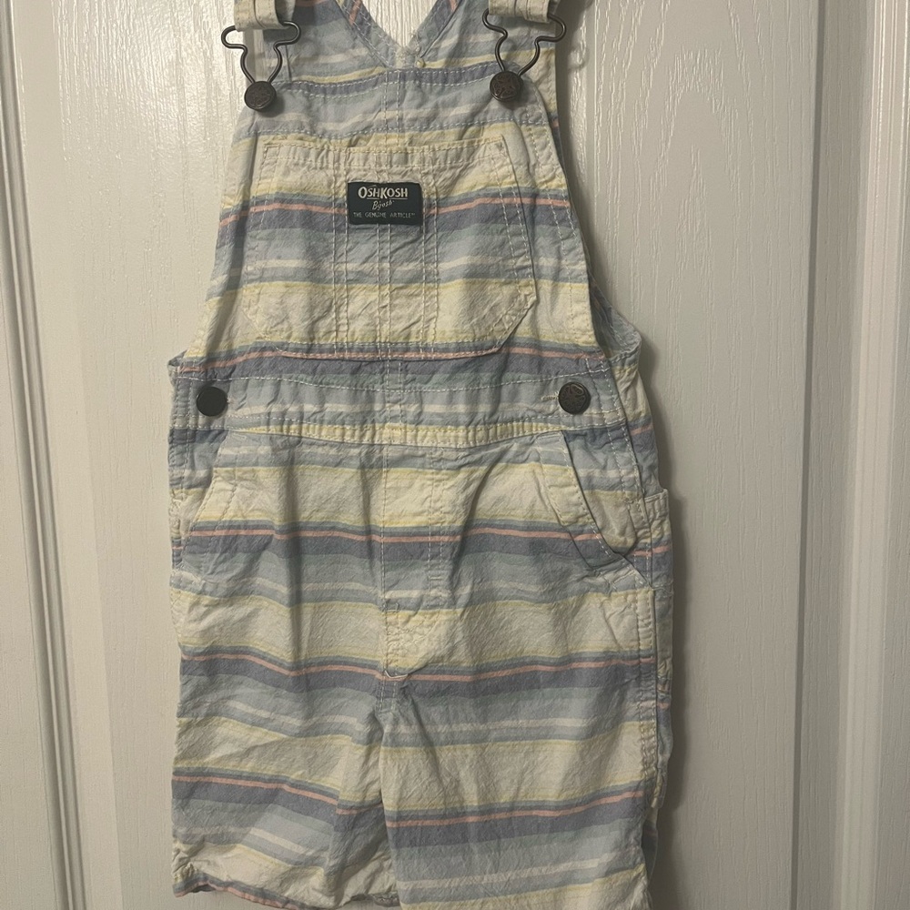 BOY OshKosh B'gosh Striped Kids One Piece - Blue and Cream